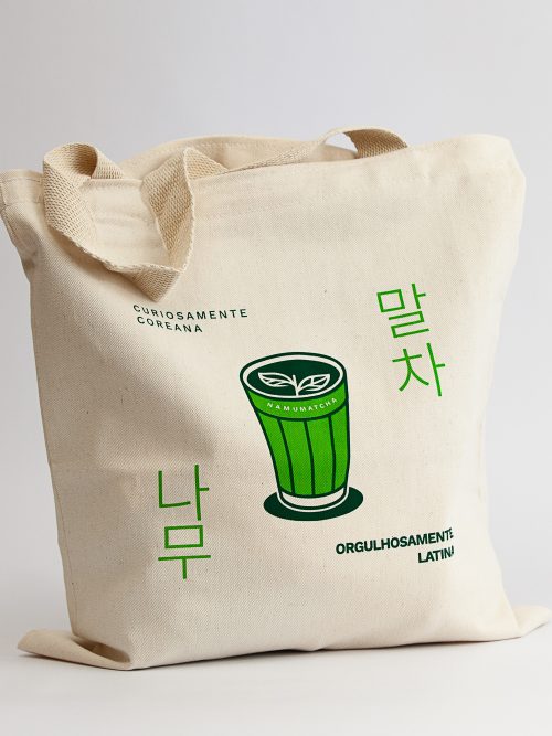 Ecobag 100% Algodão "Curiosamente Coreana, Orgulhosamente Latina” | Namu Matcha